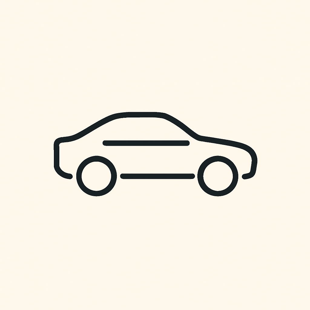 Stylised car silhouette